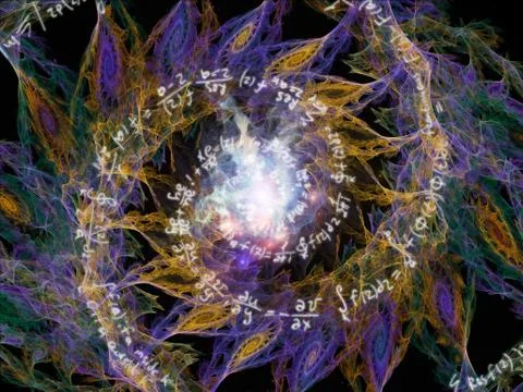 Vision of Math Vortex 스톡 일러스트