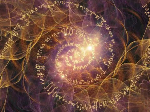 Vision of Math Vortex Stock Illustration