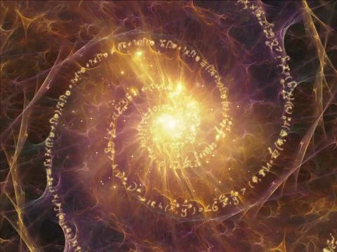 Vision of Math Vortex 스톡 일러스트