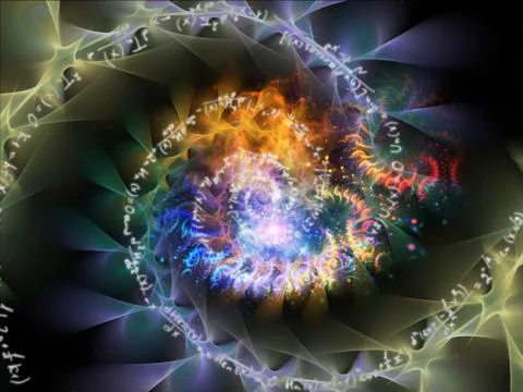 Vision of Math Vortex 스톡 일러스트