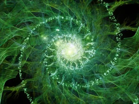 Vision of Math Vortex Stock Illustration