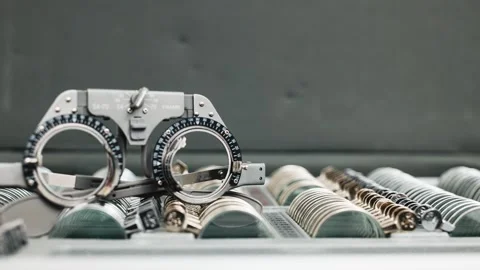A vision measuring instrument with a tri... | Stock Video | Pond5