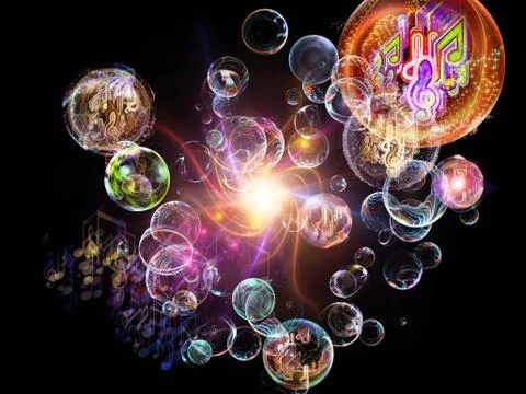 Vision of Music Illustrazione stock