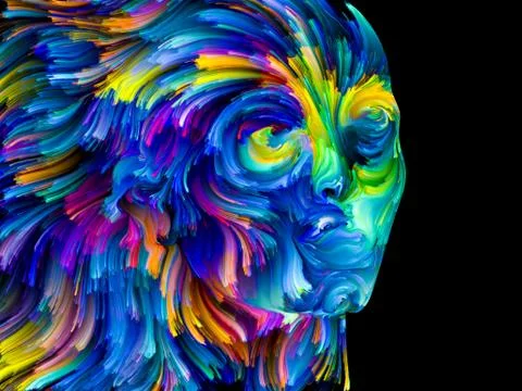 Vision of Painted Dream 스톡 일러스트