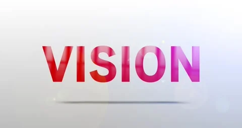 Vision. Particle Logo. Text Animation Stock Footage 135475433