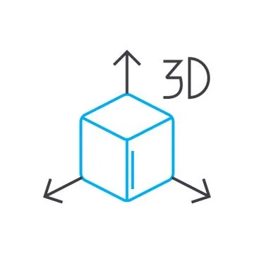 Vision in perspective vector thin line stroke icon. Vision in perspective 스톡 일러스트