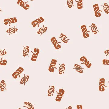 Vision problems glyph seamless pattern 스톡 일러스트