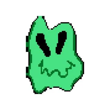 Vision psychedelic smile pixel art vector illustration 스톡 일러스트