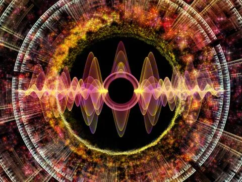 Vision of Radial Oscillation Stock Illustration