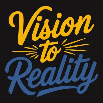 Vision to Reality G?? Convert Your Dreams into Achievable Milestones Stock-Illustration