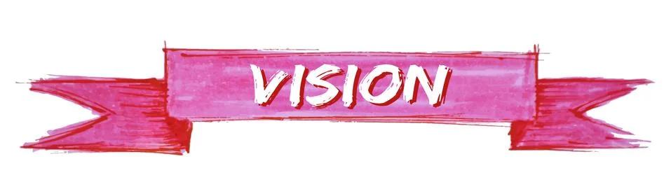 Vision ribbon Stock Illustration
