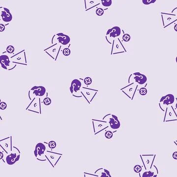 Vision screening optometry eye glyph seamless pattern Stock Illustration