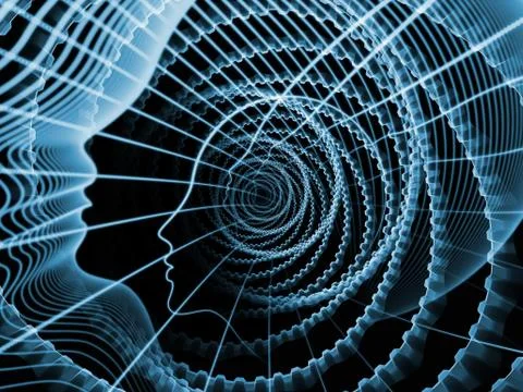 Vision of Soul and Mind Stock Illustration