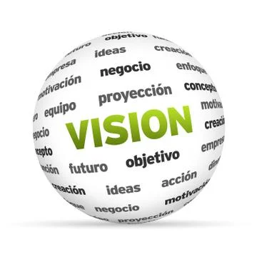 Vision sphere (in Spanish) Illustrazione stock