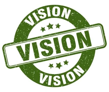 Vision stamp. vision label. round grunge sign Stock Illustration