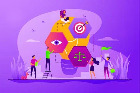 Vision statement concept vector illustration Illustrazione stock