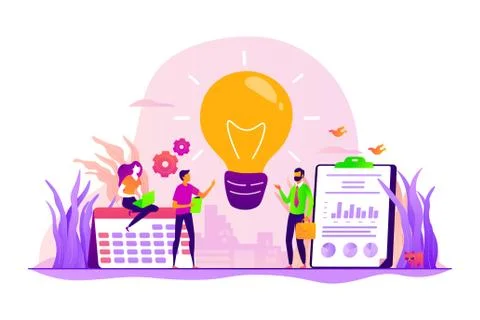 Vision statement concept vector illustration Illustrazione stock