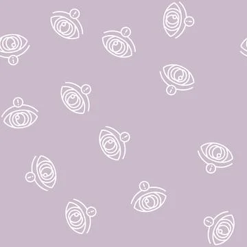 Vision stroke line seamless pattern 库存插图