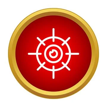 Vision target icon representing focus and accuracy Stock Illustration