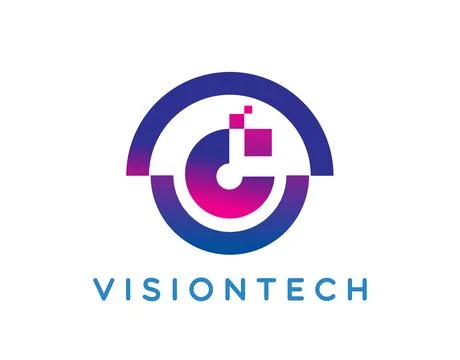 Vision tech icon of search eye digital technology Stock Illustration