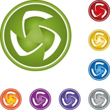 Vision, technology, collection, security, logo Stock Illustration