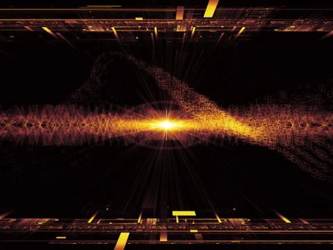 Vision of  Technology Stock Illustration