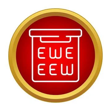 Vision test chart icon for ophthalmology eye exam イラスト素材