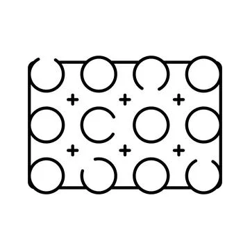 Vision test grid detecting central vision loss problem Stock-Illustration