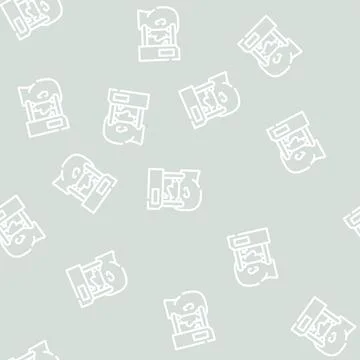 Vision test ophthalmology line vector seamless pattern イラスト素材
