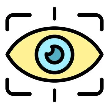 Vision value icon vector flat Illustrazione stock