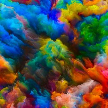 Vision of Virtual Canvas Stock Illustration