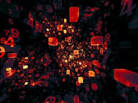 Vision of Virtual Space Stock Illustration