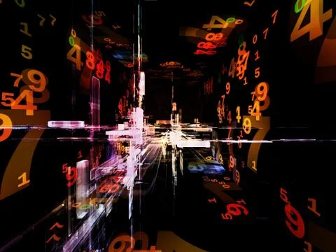 Vision of Virtual Space Ilustración de archivo