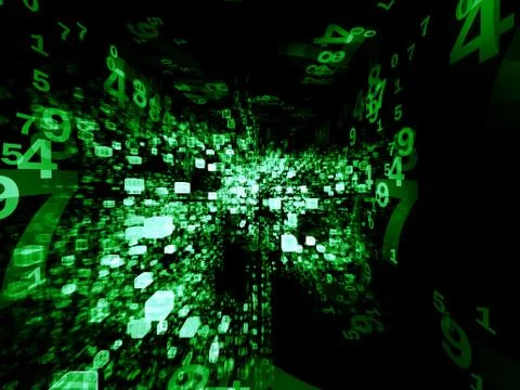 Vision of Virtual Space Illustrazione stock