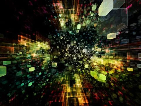 Vision of Virtual Space Ilustración de archivo