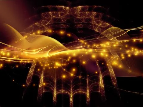 Vision of Virtual World Illustrazione stock