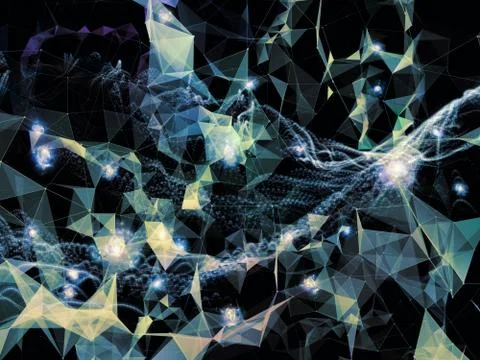 Vision of Virtual World Stock Illustration