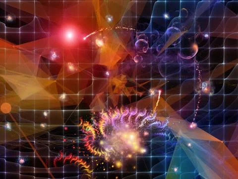 Vision of Virtual World Stockillustratie