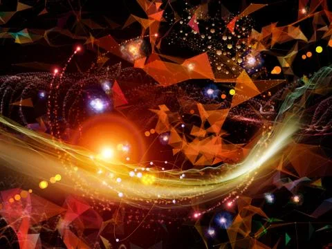 Vision of Virtual World Stock Illustration