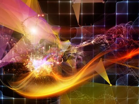 Vision of Virtual World Stockillustratie