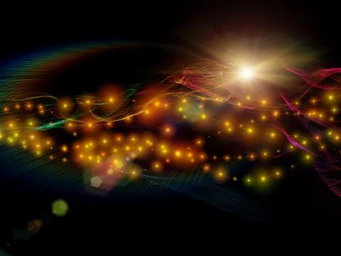 Vision of Virtual World Illustrazione stock