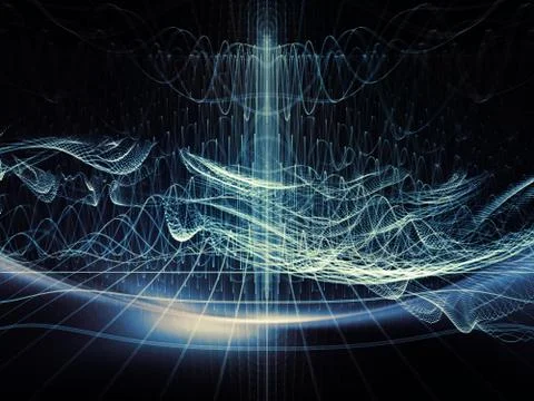 Vision of Virtual World 库存插图