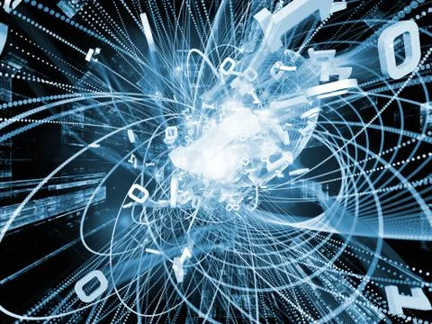 Vision of Wave Particle 스톡 일러스트