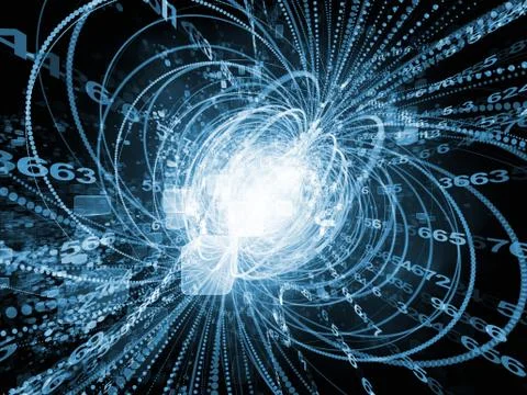 Vision of Wave Particle Stock Illustration