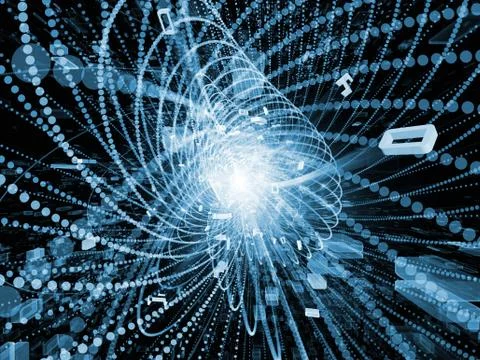 Vision of Wave Particle Stock Illustration