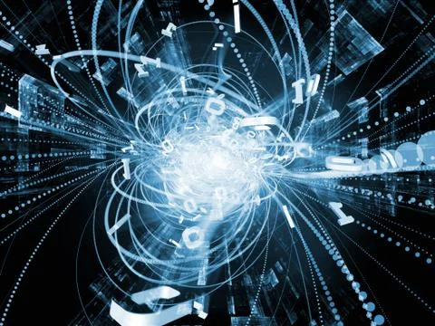 Vision of Wave Particle Stockillustratie