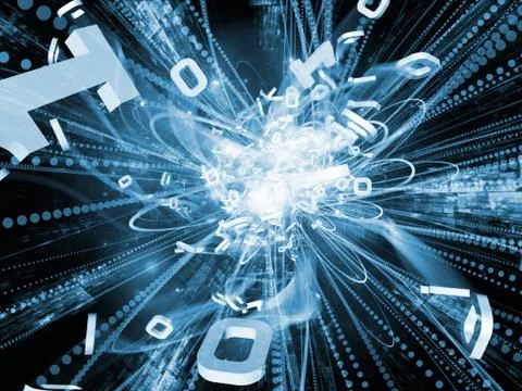 Vision of Wave Particle Stock Illustration