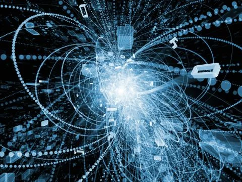 Vision of Wave Particle Stock Illustration