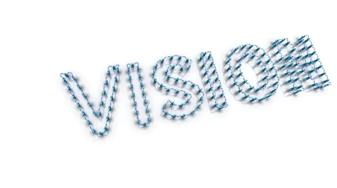 Vision word made by people 스톡 동영상 10716774