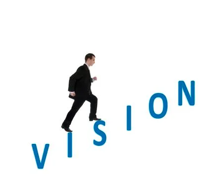 Vision word Foto stock